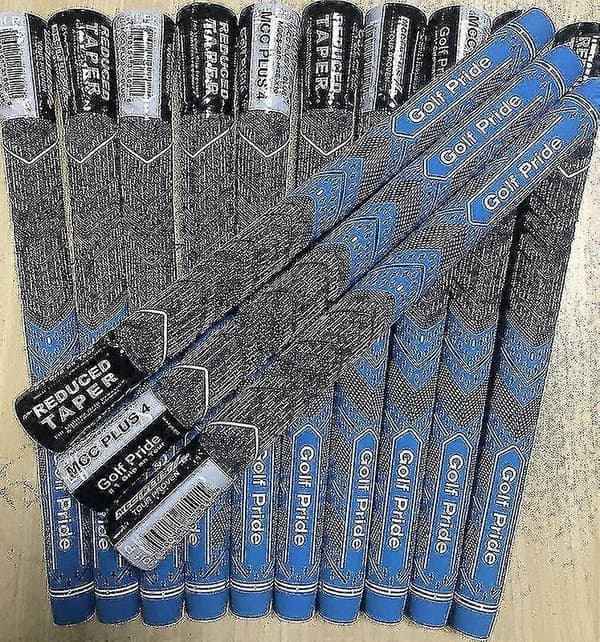 10 st Golf Pride MCC PLUS 4 Golfgrepp Standardstorlek, Blå Blue