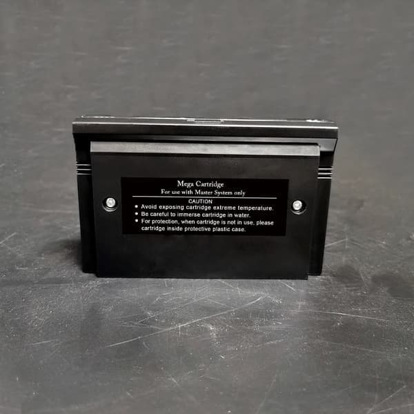 DIY Super 600-i-1 Master System spilkassette til SEGA Master System spillekonsol, sort skal, etiket 1