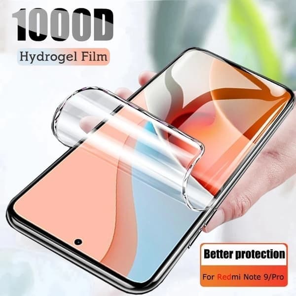 3 stk. hydrogelfilm kompatibel med Redmi Note 9 8 7 Pro 9S 8T 10 10S 10T skjermbeskytter, Redmi Note 9, hydrogelfilm Redmi Note 9 Hydrogel Film