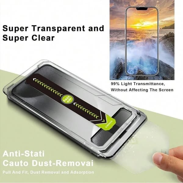 Karkaistu lasinen näytönsuoja iPhone 16 Plus -puhelimelle, kuplaton iPhone 16 Plus