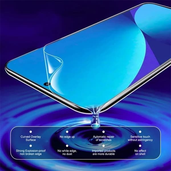 3 stk. 999D hydrogelfilm kompatibel med Xiaomi Redmi 5 Plus 5A 6 6A 4X S2 Go K20 skjermbeskytter, Note4 Global versjon, hydrogelfilm Note4 Global Version Hydrogel Film
