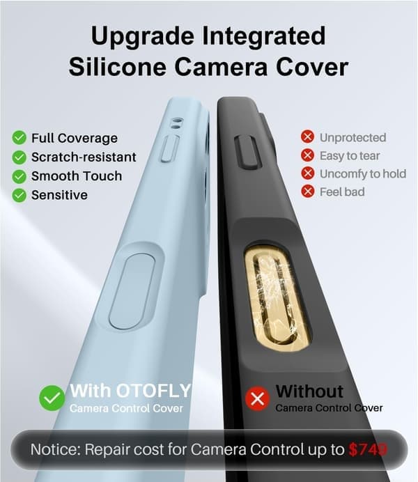 Silikonfodral för iPhone 17 Pro, MagSafe-kompatibel, Stötsäker, Babyblå bleu bébé iPhone 17 Pro