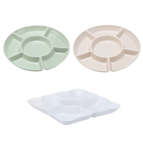 6-facks förvaringsbricka Fruktfat för snacks Aptitretare Servering Beige Beige
