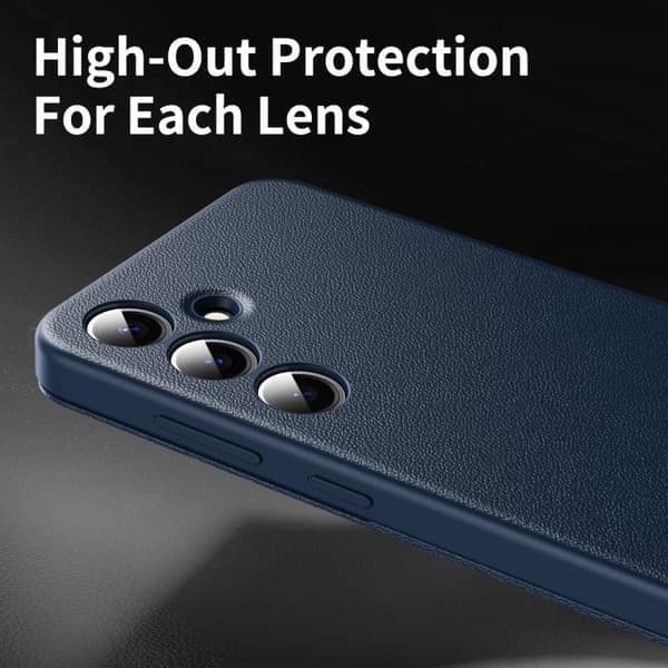 Samsung Galaxy S24 FE 5G Cover med Smart View Vindue og Kortplads, Blå Blå