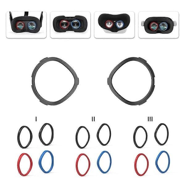 AMVR OOM Anti-ridseringe til Oculus Quest 3S, Quest 2, Rift S, Oculus Go, VR-tilbehør