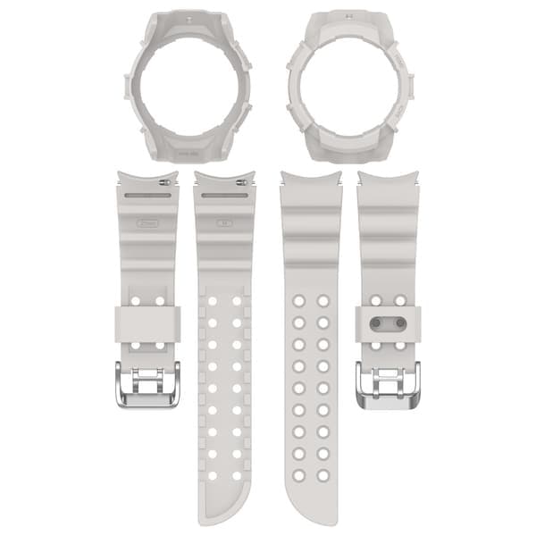 Samsung Galaxy Watch Armor Case & Rem Sæt Samsung Galaxy Watch 7 40mm Grå 40 mm