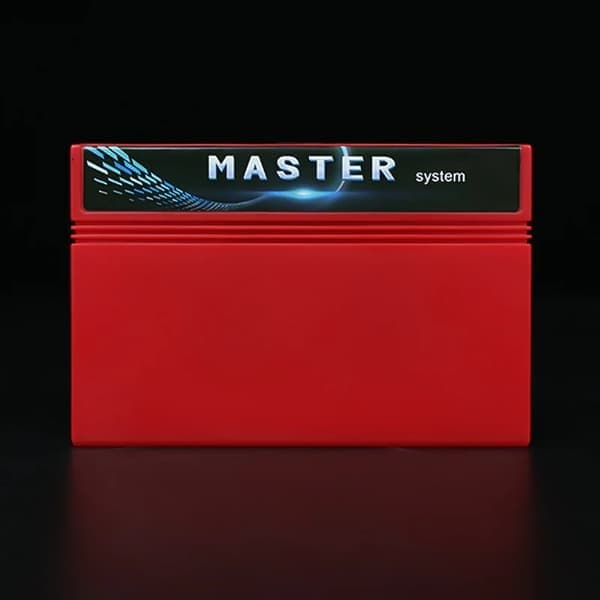 DIY Super 600-i-1 Master System spilkassette til SEGA Master System spillekonsol, sort skal, etiket 1