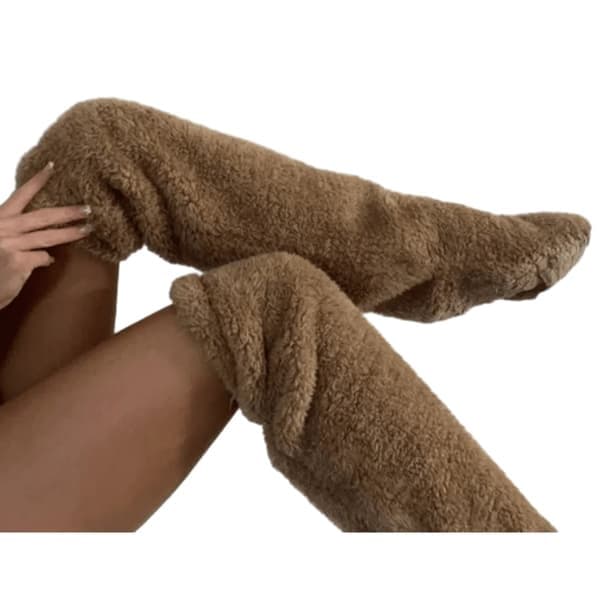 Snuggs Cozy Socks pitkät polvisukat, harmaa Gray