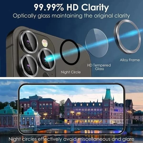 3-2 st kameralinsskydd kompatibelt med iPhone 12 13 14 15 Pro Max 13 Mini metallring skyddsglas, silver, 12 Mini (2 st) Silver 12 12Mini(2PCS)