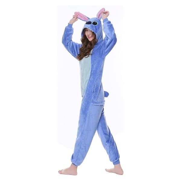 Cosplay Kostume Kjole Stitch Pyjamas, Størrelse S S