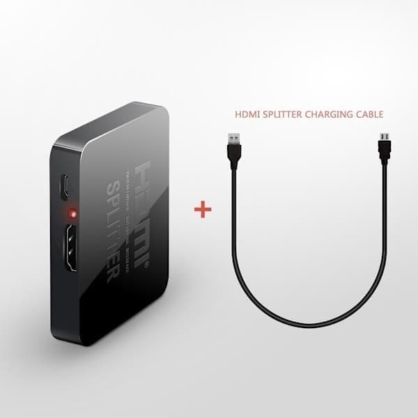 2-ports HDMI-splitter 1x2, 3D og 4K