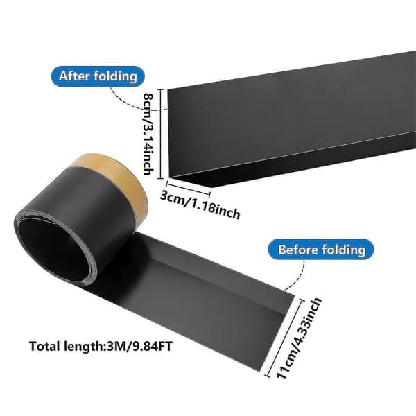 Justerbar 3m Lekeblokker Under Sofaseng Blokkering for Hjem Barnerom Sofa, Svart black