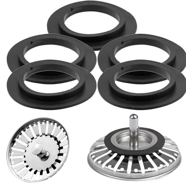 5 stk gummipakning for Franke kurvsilplugg 2 (flat pute) 2 (flat pute) 2(Flat pad)