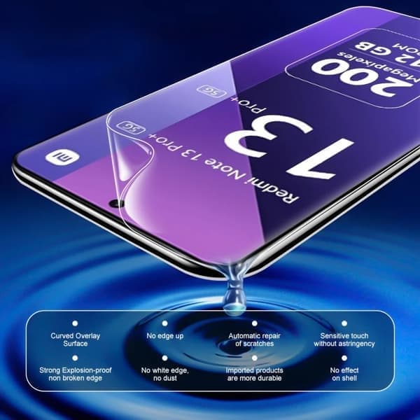 4 st Hydrogelfilm kompatibel med Xiaomi Redmi Note 13 14 12 11 10 9 8 7 Pro Plus skärmskydd, Note 12 Pro 5G, 4 st Note 12 Pro 5G 4PCS