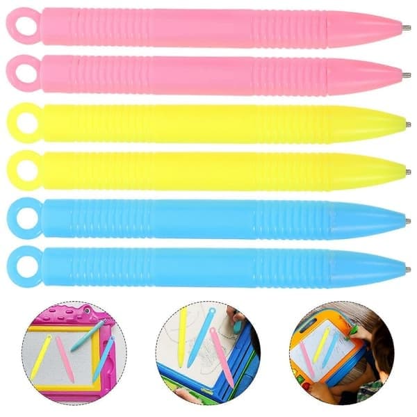 Magnetisk tegnebrett erstatningspenner for barn Stylus-sett 12 stk assorterte farger