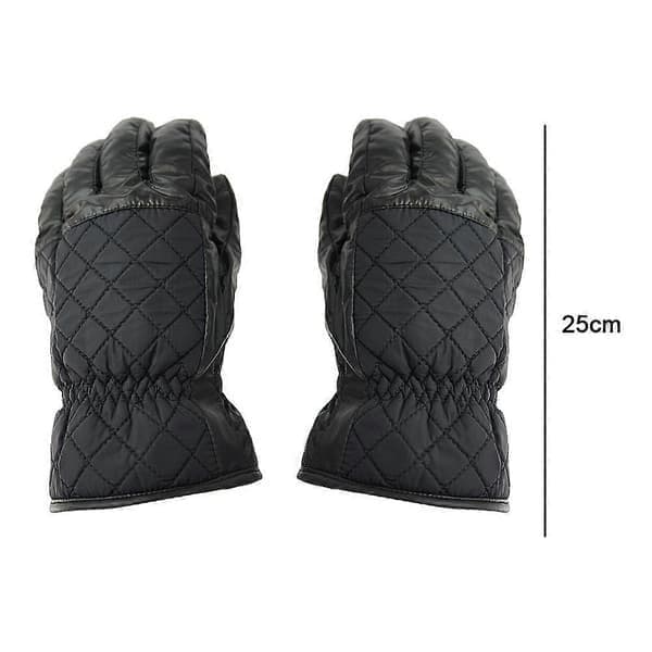 Dame Mesh Enkle Vinter Skihansker Vanntette Varme Vindtette, Svart Black