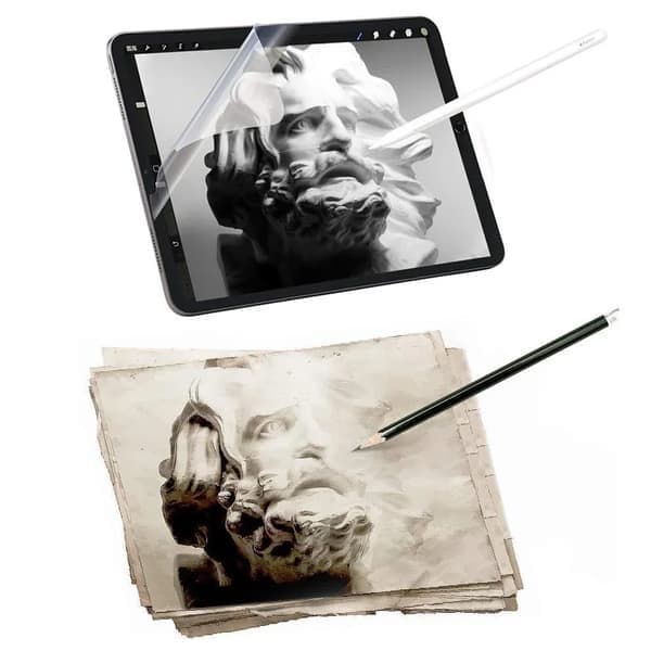 3-pack pappersliknande skärmskydd kompatibelt med iPad Pro 11 12.9, kompatibelt med iPad 10:e 2022, 10.2 9:e 8:e 7:e, 2:a 3:e 4:e generationen 2th 3th 4th