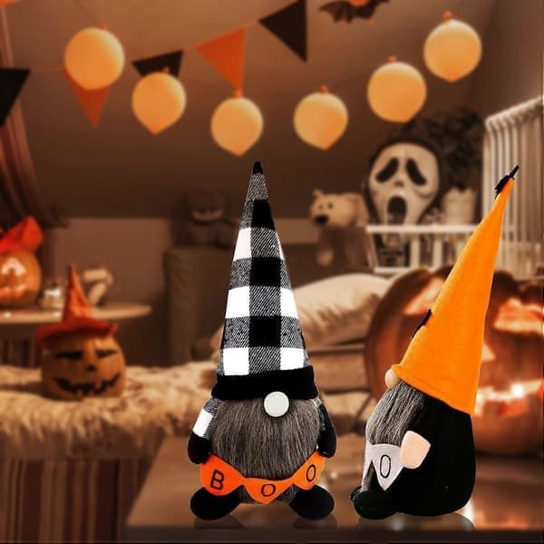 Halloween Nissepynt, Halloween Gonk, Halloween Nisse, Halloweenpynt, Høstpynt