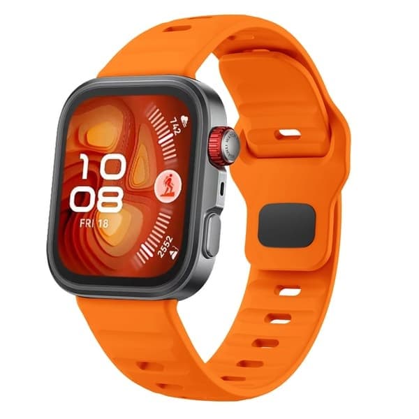 Silikone urrem til Huawei Watch Fit 4, Sort Black Huawei Watch Fit 4