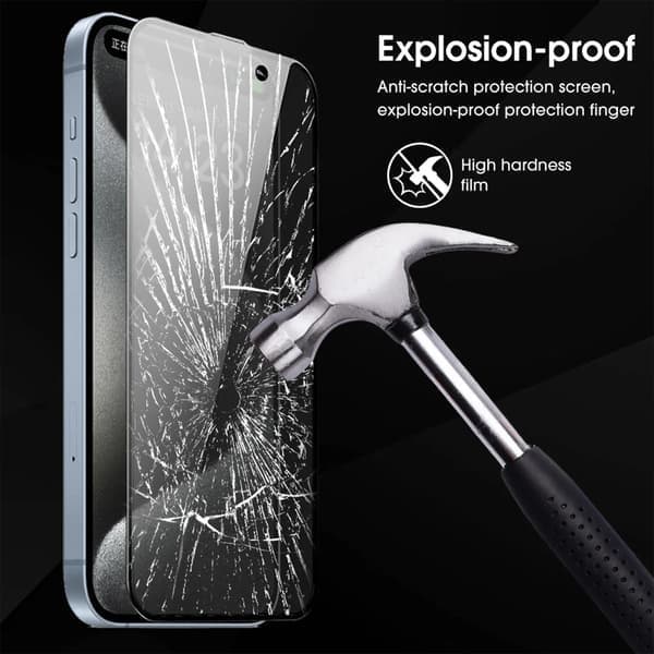Skärmskydd i härdat glas för iPhone 17 Pro, Privacy, utan installationskit - 2-pack No Install Kit-2Pack for iPhone 17 Pro