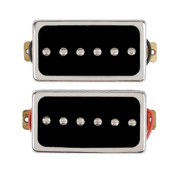 P90 Elgitarr Pickup Humbucker Storlek Single Coil Pickup Hals och Stall Gitarrdelar och Tillbehör Silver Svart