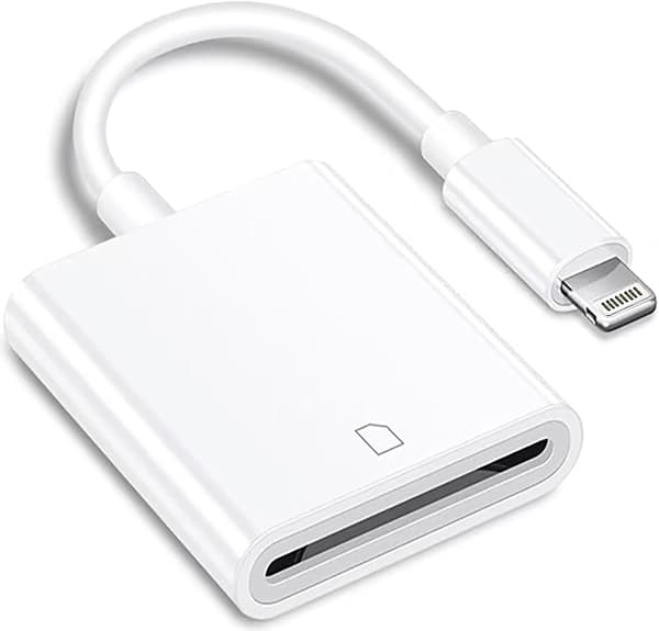 MFi-sertifisert Lightning til SD-kortleser for iPhone viltkamera-visningsadapter