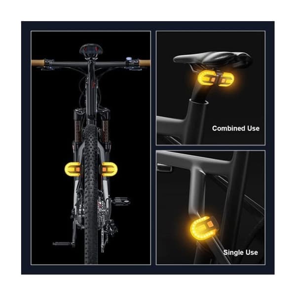 Cykelblinklys, for- og bagindikatorlys til cykler, IPX