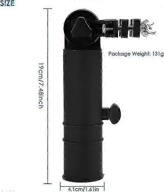 Golfparaplyholder - Universal Justerbar Golfvogn Paraplyholder - Sort