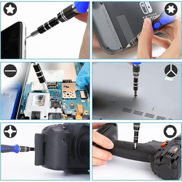 135-i-1 Magnetisk Præcisionsskruetrækkersæt, Mini Bærbart Reparationsværktøj til PC MacBook Computer iPhone Briller Ure Kameraer Smartphone