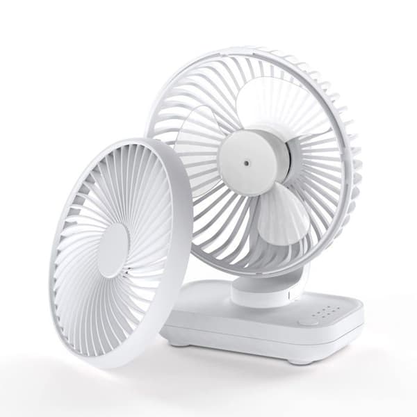 Bærbar ventilator 4000mAh - 4 hastigheder - 90° vip - Stille og kompakt