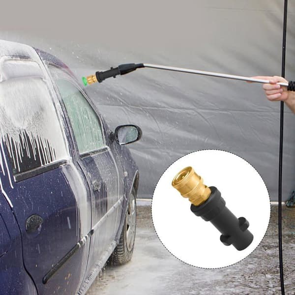 1/4\" hunpistoladapter til Karcher K2-K7 højtryksrenser - Messing/ABS