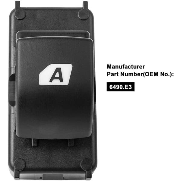 Elektrisk vindusregulatorbryterknapp 6490.E3 for Partner Tepee Berlingo vindusregulatorbryter