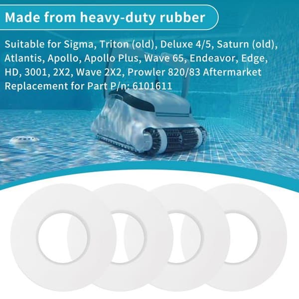 Sæt med 4 klatreringe/hjul 6101611 til Maytronics Dolphin robotpoolrenser