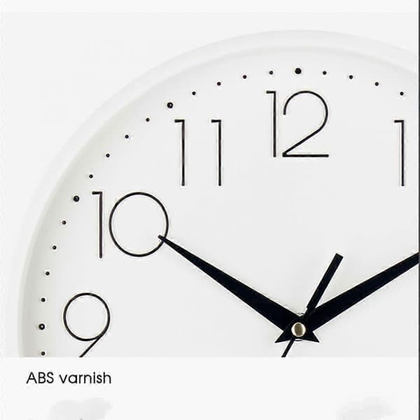 Ny Väggklocka Modern Enkel Klocka Mode Vardagsrumsklocka Sovrumsklocka Kreativ Digital Klocka - Vit