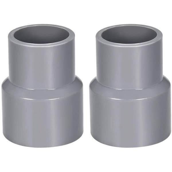 40 mm x 32 mm PVC-rørreduksjonskobling Hub DWV grå 2 stk.