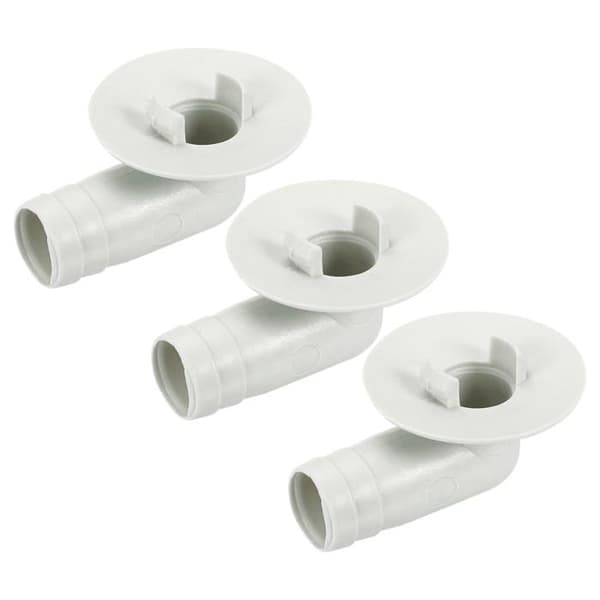 17 mm albuefitting til afløbsslange til klimaanlæg - pakke med 3, beige PP