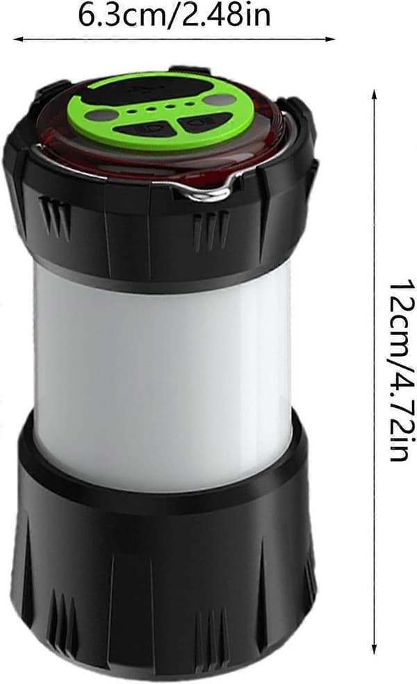 USB oppladbar campinglykt, LED-teltlys, lett teltlys, ultra