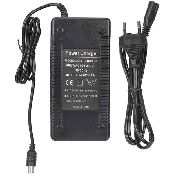 Lader kompatibel med ENGWE EP-2Pro/Engine Pro elsykler, 54,6V 2A for 48V litiumbatteri hurtiglading