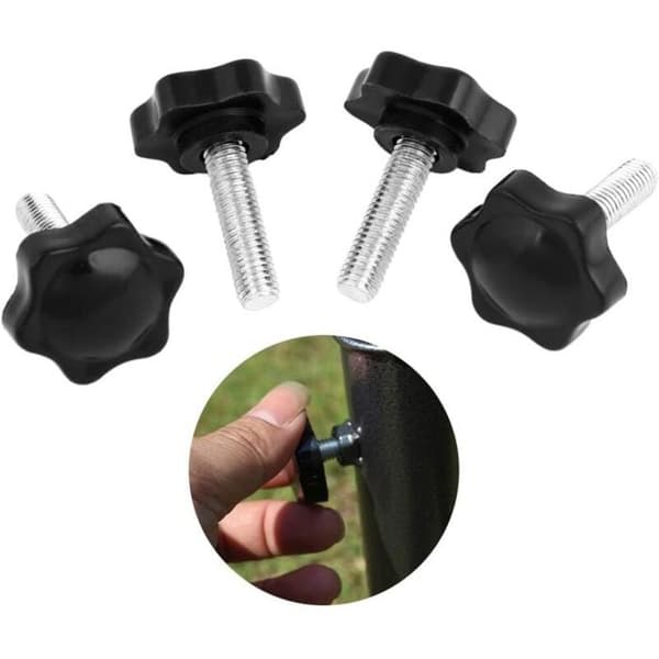 M8 strammeknapp - 32 mm hode - 8 mm gjenge - Pakke med 12