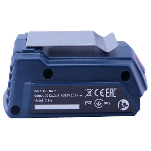 Til Bosch Gaa18-24 USB-adapter med indikatorlys til 14,4-18V