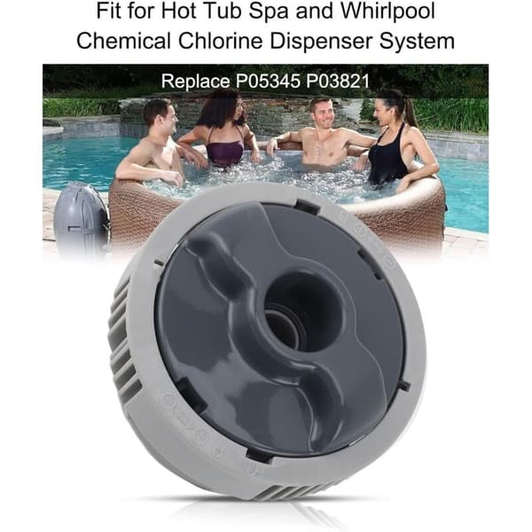 Udskiftningssystem til klordispenser til Lay-Z-Spa pools, vandrensning, ABS-materiale, nem installation, regelmæssig vedligeholdelse