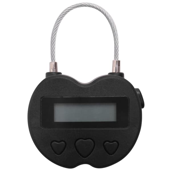 Smart tidslås LCD-display Tidslås USB uppladdningsbart tillfälligt timerhänglås Resa elektronisk ti