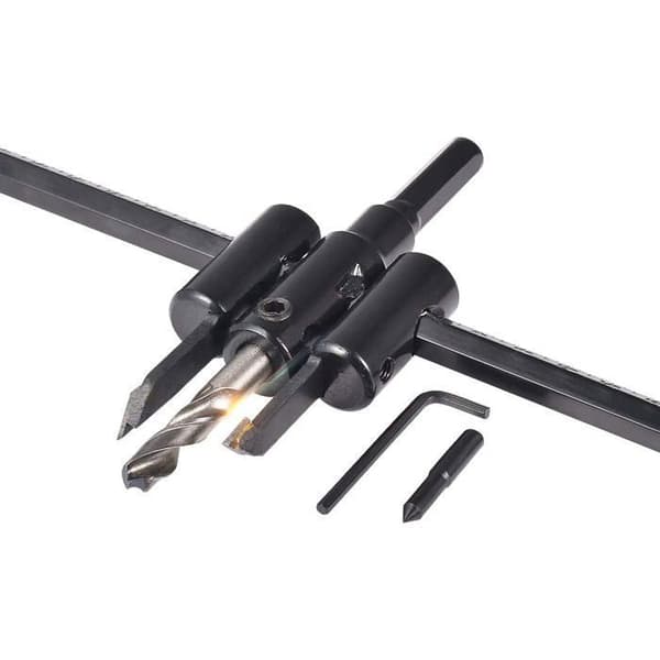 Justerbar sirkelhullkutter 30–300 mm – sirkelsagsett for tre, gips og plast
