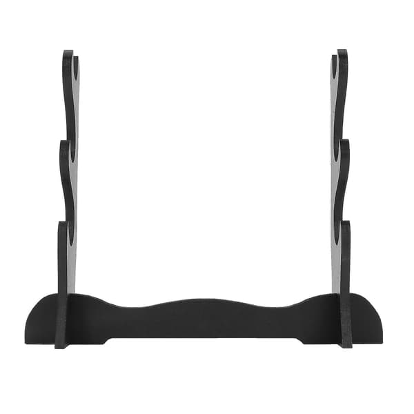 2x 3-lags Samurai Sverd Katana Holder Stativ Rack Display Svart