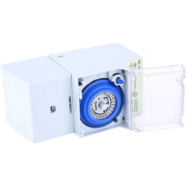 SUL181h Mekanisk Timer, 24-timmars kvartstimer, Modulär Klocka, Reläbrytare, 110-230VAC 16A