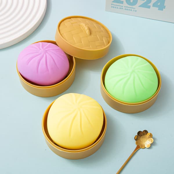 stk. Dumpling Stressbolde Knude Sensorisk Legetøj med Mad Damper Håndbold Legetøj Festgaver-FF-