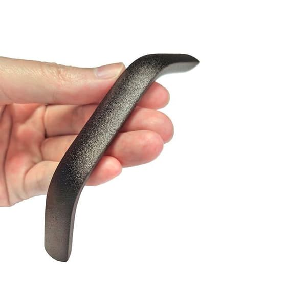 Sæt med 10 sorte aluminiumsgreb, 160 mm centerafstand, til skuffer og skabe – 177 mm længde