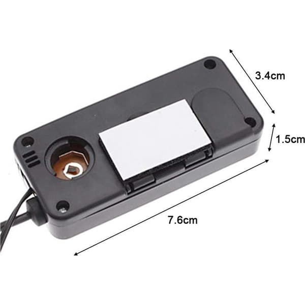 DC12V Bil Inomhus/Utomhus Termometer, Digital Termometer, Bakgrundsbelyst Biltermometer, Mini LCD Biltermometer, Inomhus/Utomhus Termometer, Utmärkt