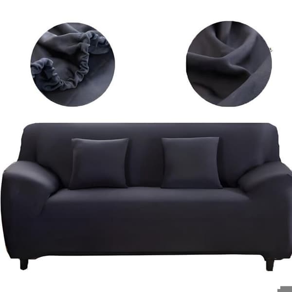 2-sits sofföverdrag 145-185 cm, elastiskt – Halkfritt polyestertyg – Skydd mot fläckar och djurhår