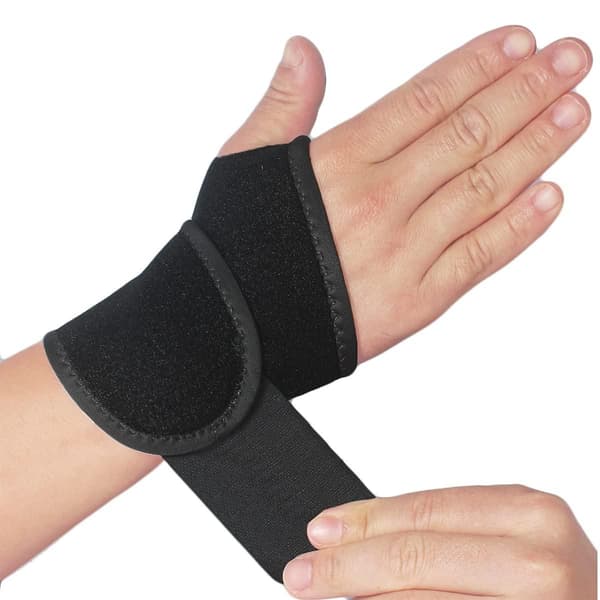 2-pack handledsstöd/karpaltunnel/handledsskena/handstöd, justerbart handledsstöd för artrit och tendinit, svart